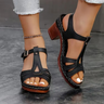 Veloura | Chic Open Toe Comfort Heels