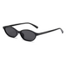 Retro Oval Cat-Eye Sunglasses