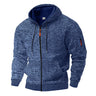 Men’s Retro Winter Fleece Zip-Up Hoodie